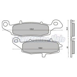Pastillas de freno orgánicas Kawasaki y Suzuki varios modelos