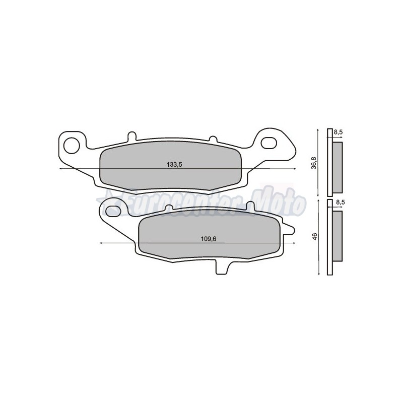Pastillas de freno orgánicas Kawasaki y Suzuki varios modelos