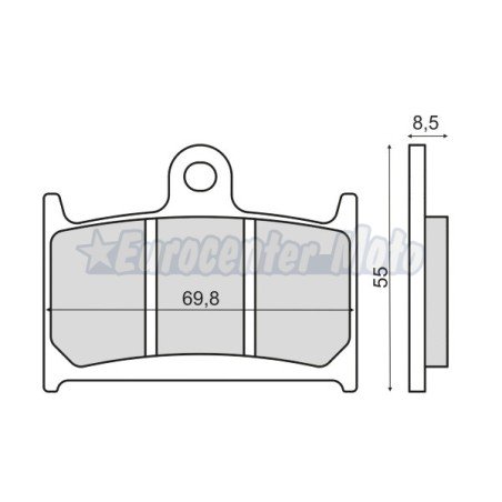 Pastillas de freno orgánicas Triumph, Suzuki y MZ varios modelos