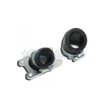 Tobera admisión motores Minarelli AM6 a 45° de 24/33mm