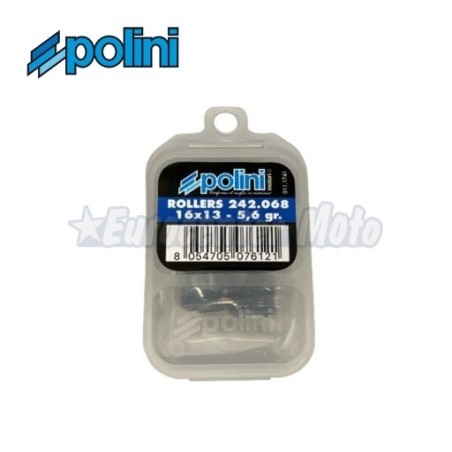 Rodillos variador Polini 16x13 de 5,6 gramos. 6 unidades