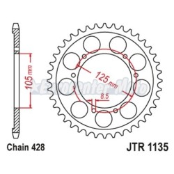Corona JT 1135 paso 428 de 62z Aprilia SX 125 y varias