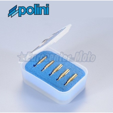 Caja 5 chicles de baja carburadores Polini CP, Keihin y PWK 42/52