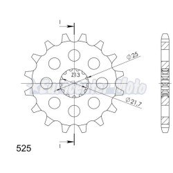 Piñón Supersprox 525x16 Kawasaki y Suzuki varios modelos