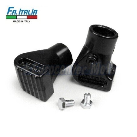 Juego calzas metálicas caballete central Vespa todos los modelos. Negro