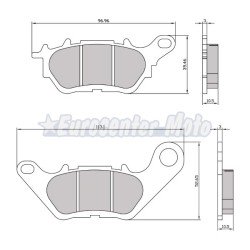 Pastillas de freno sinterizadas Yamaha X-Max 125/300, Tricity 300 y varias