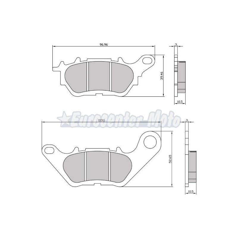 Pastillas de freno sinterizadas Yamaha X-Max 125/300, Tricity 300 y varias