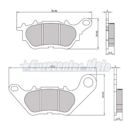 Pastillas de freno sinterizadas Yamaha X-Max 125/300, Tricity 300 y varias