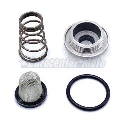 Kit tapón, muelle y filtro vaciado aceite motores Kymco, Honda, Peugeot, Sym 4T varios modelos