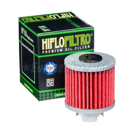 Filtro de aceite Hiflofiltro HF118.  Pit Bike y varias