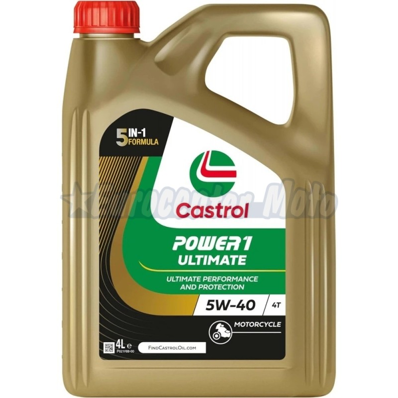 Aceite Castrol Power 1 Ultimate 5W-40. 4L