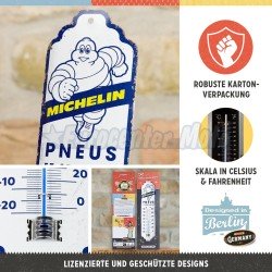 Termómetro retro Nostagic Art Michelin Pneus et services