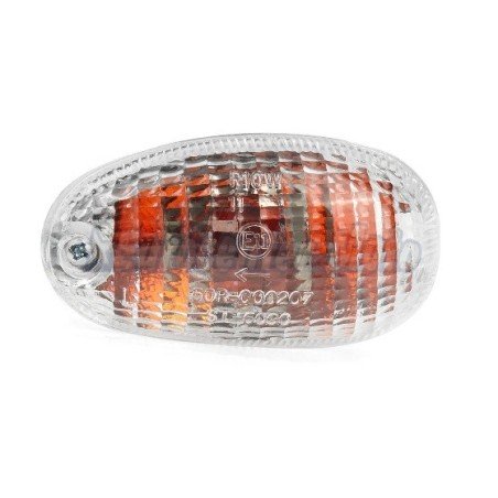 Cristal intermitente delantero izquierdo transparente Piaggio Typhoon, NRG y Zip Antigua