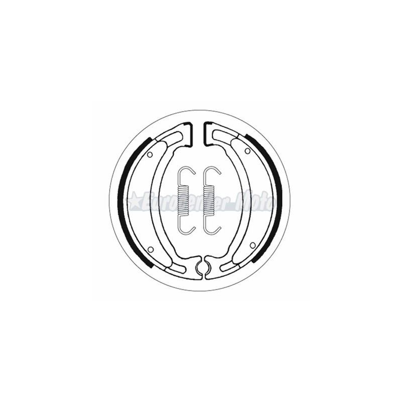 Zapatas de freno trasero Yamaha TW 125/200, TT R 125/225, DT 50...