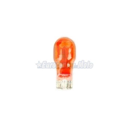 Lámpara vitrificada naranja 12V 21W. T10