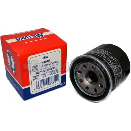 Filtro de aceite Meiwa H1015 (HF204) Honda, Kawasaki y Yamaha varios modelos