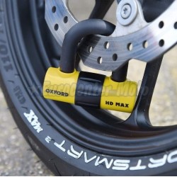 Candado de disco Oxford HD MAX Amarillo. D14mm