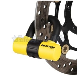 Candado de disco Oxford HD MAX Amarillo. D14mm