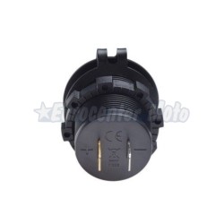 Toma corriente 2 USB Universal. Fijación carenado