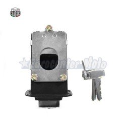 Cerradura asiento con llave Vespa 200 DN, DS y CL. Negra