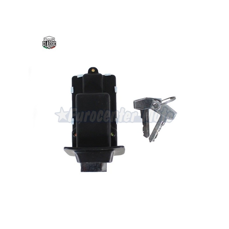 Cerradura asiento con llave Vespa 200 DN, DS y CL. Negra