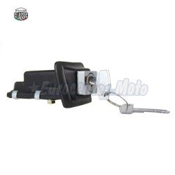 Cerradura asiento con llave Vespa 200 DN, DS y CL. Negra