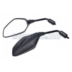 Juego de espejos universales 10x125 Rosca a derechas. Especial QJMotor varios modelos