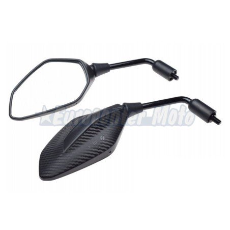 Juego de espejos universales 10x125 Rosca a derechas. Especial QJMotor varios modelos