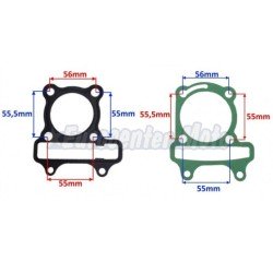 Juego juntas cilindro Kymco 125 aire y motores GY6 125 4T (152QMI-E4) a 52,4mm