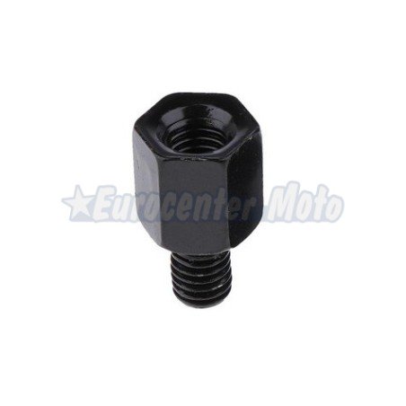 Tornillo variador de rosca de espejo. Hembra M10/125 (rosca derechas) a Macho M8/125 (rosca derechas)