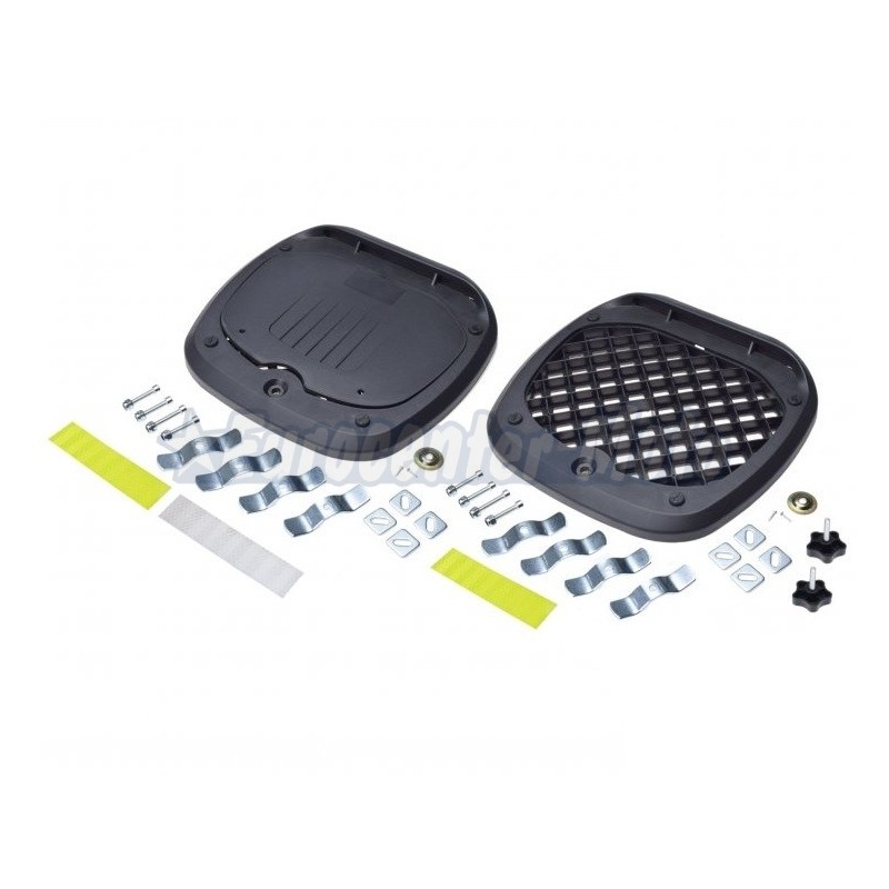 Maleta Top case Awina Travel de 45L. Negra sin remaches.