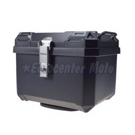 Maleta Top case Awina Travel de 45L. Negra sin remaches.