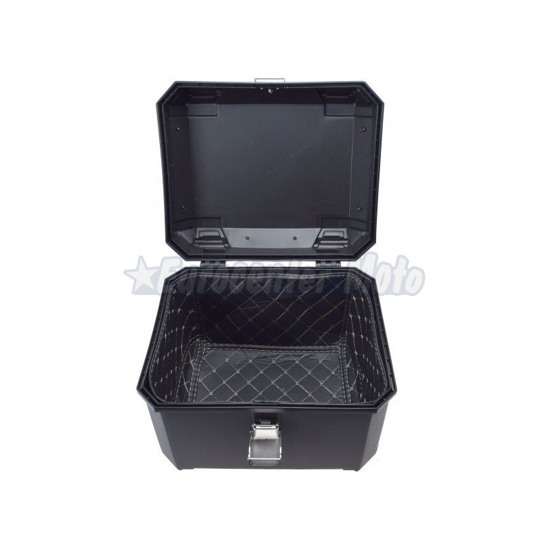 Maleta Top case Awina Travel de 45L. Negra sin remaches.
