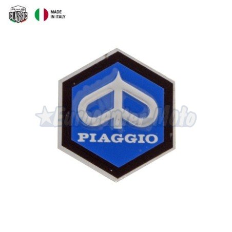 Emblema adhesivo frontal en aluminio Vespa varios modelos. 31mm