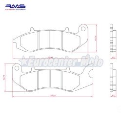 Pastillas de freno orgánicas Benelli y Keeway varios modelos