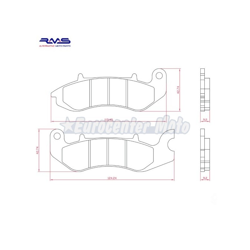 Pastillas de freno orgánicas Benelli y Keeway varios modelos