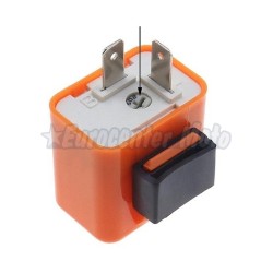 Relé intermitentes Leds de 2 terminales. Regulable