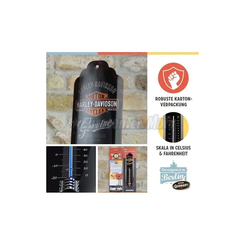 Termómetro retro Nostagic Art Harley Davidson