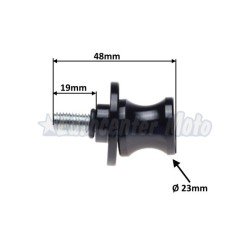 Juego diábolos M8 universales para caballete elevador. Negros