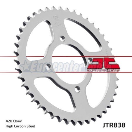 Corona JT acero JTR838.37 de 428x37. Yamaha YBR 125 varias