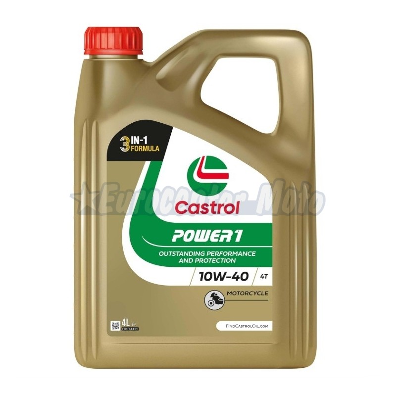Aceite Castrol Power 1 10W-40 4T. 4L