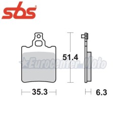 Pastillas de freno cerámicas SBS Aprilia, Derbi y Cagiva varios modelos.
