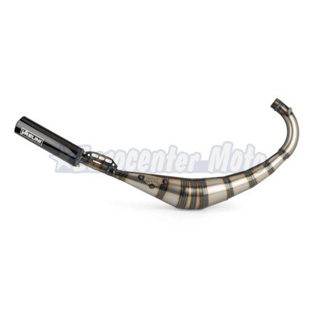 Escape Yasuni R2 motores Derbi Senda y Minarelli AM6. Cola negra.