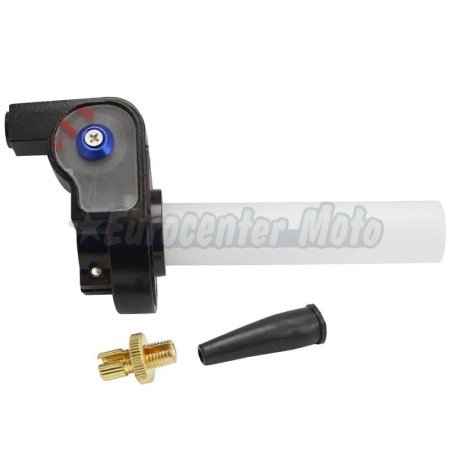 Mando de gas rápido en aluminio. Salida horizontal