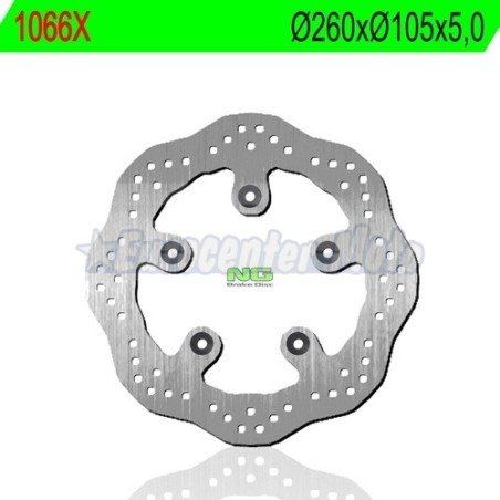 Disco de freno NG 1066X Kymco Xciting, K-XCT, DTX 360 varios años.