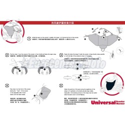Cubrepiernas universal tipo Termoscud. Fijación frontal.