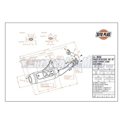 Escape Sito Piaggio Zip Fast Rider, NRG y Typhoon 50 2T hasta 1999