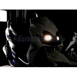 Bifaro con intermitentes Leds Yamaha Jog R/RR desde 2002. Negro brillo.