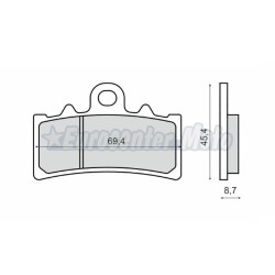 Pastillas de freno orgánicas RMS KTM Duke, RC 125/200/390 y BMW G 310, C 400 X...