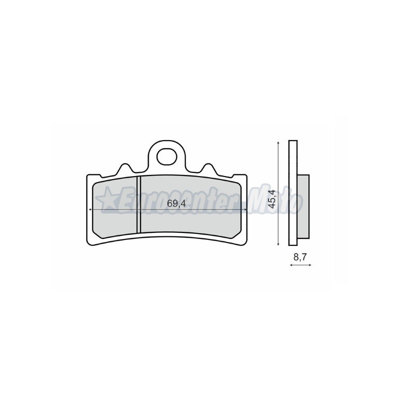 Pastillas de freno orgánicas RMS KTM Duke, RC 125/200/390 y BMW G 310, C 400 X...